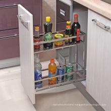 #GFR-205 Pull-out kitchen basket in stainless steel